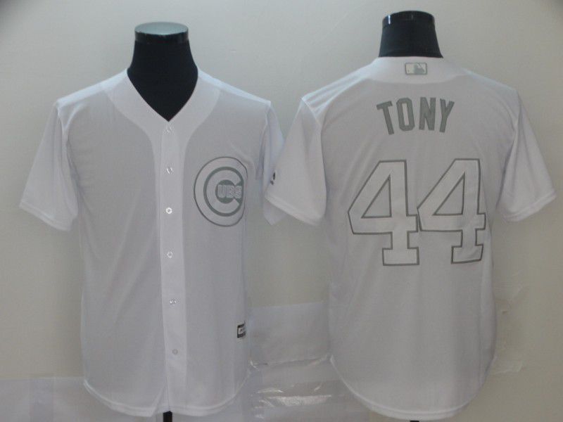 Men Chicago Cubs 44 Tony White Nickname Game 2021 MLB Jersey